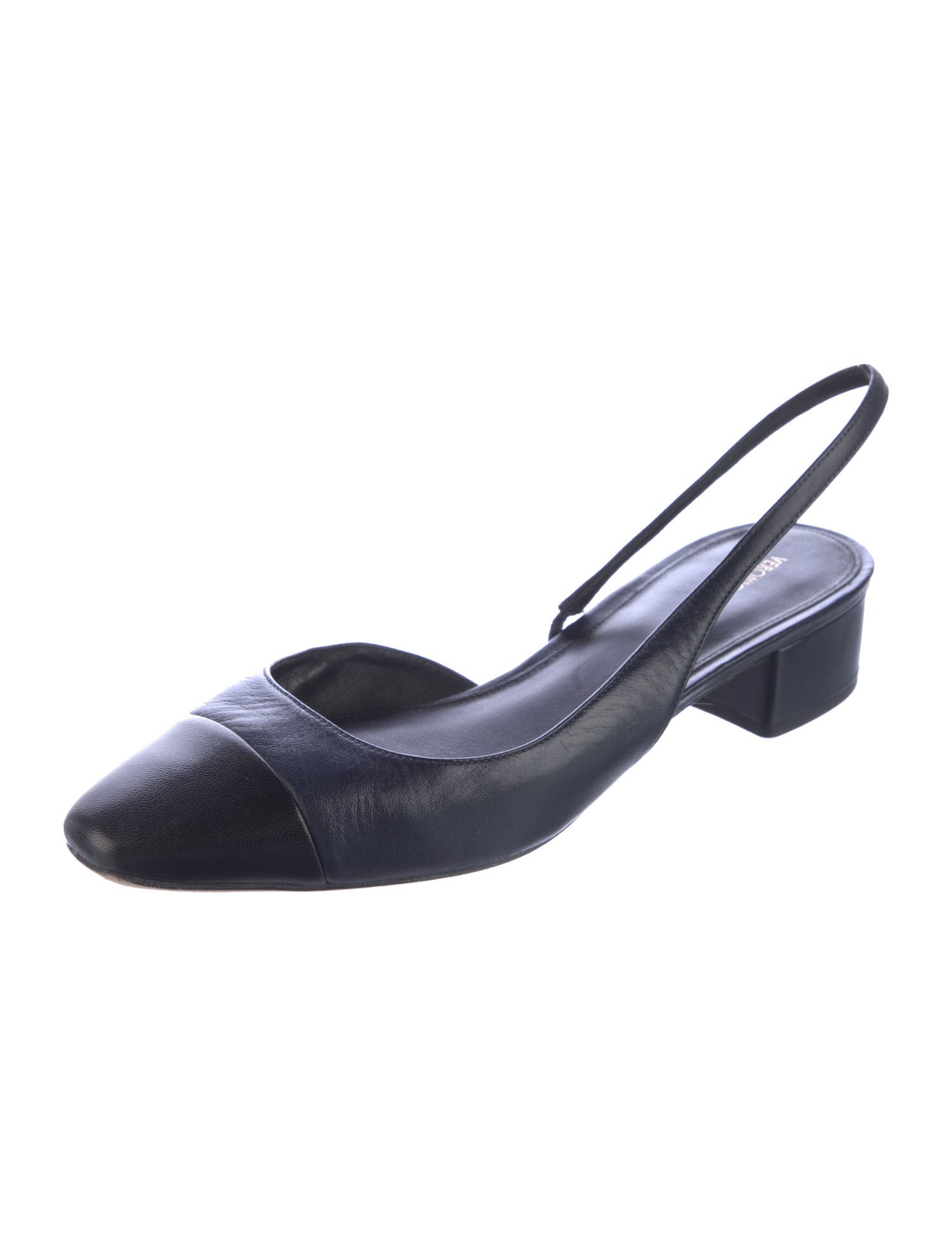 Veronica Beard Leather Slingback Flats