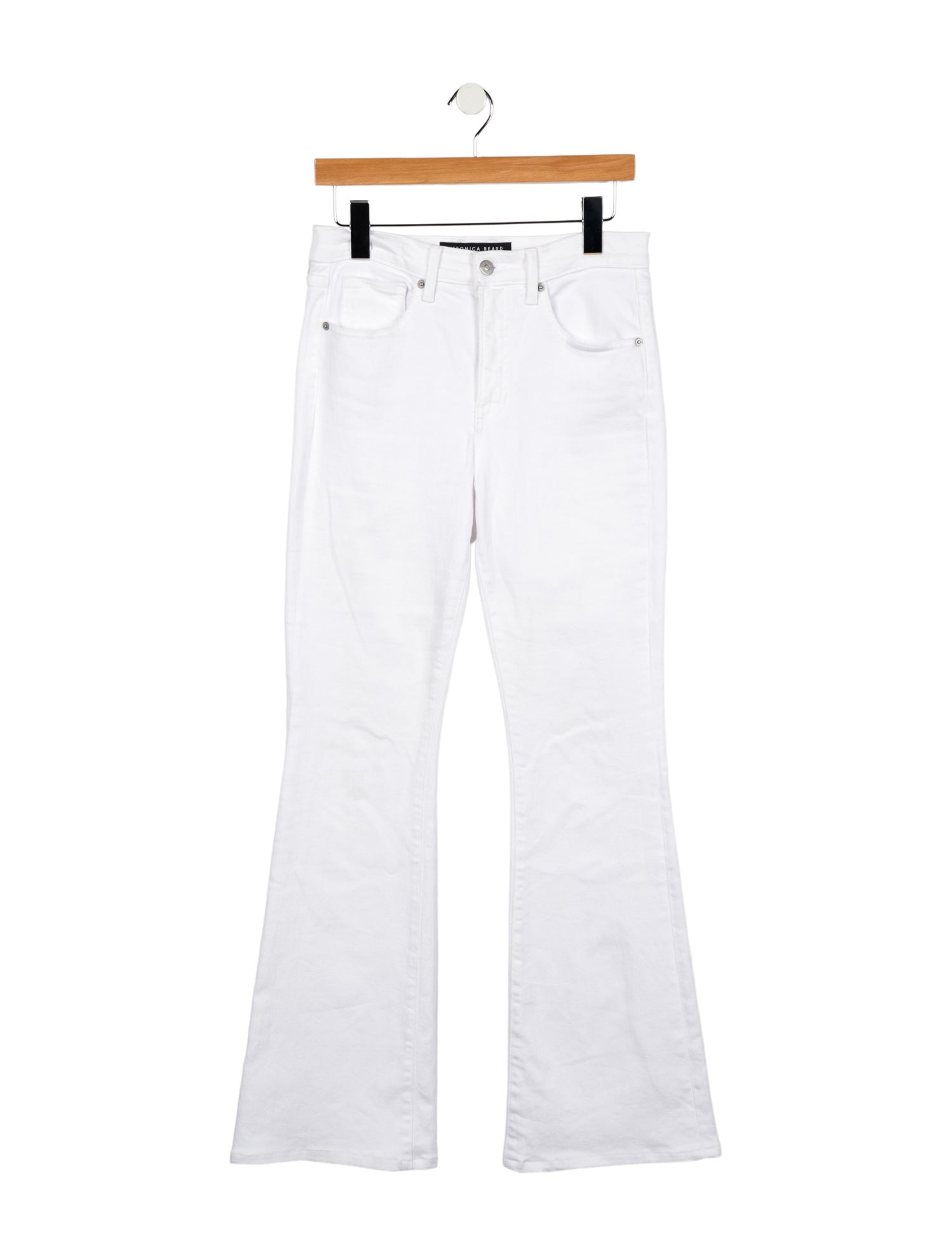 Veronica Beard Mid-Rise Wide Leg Jeans