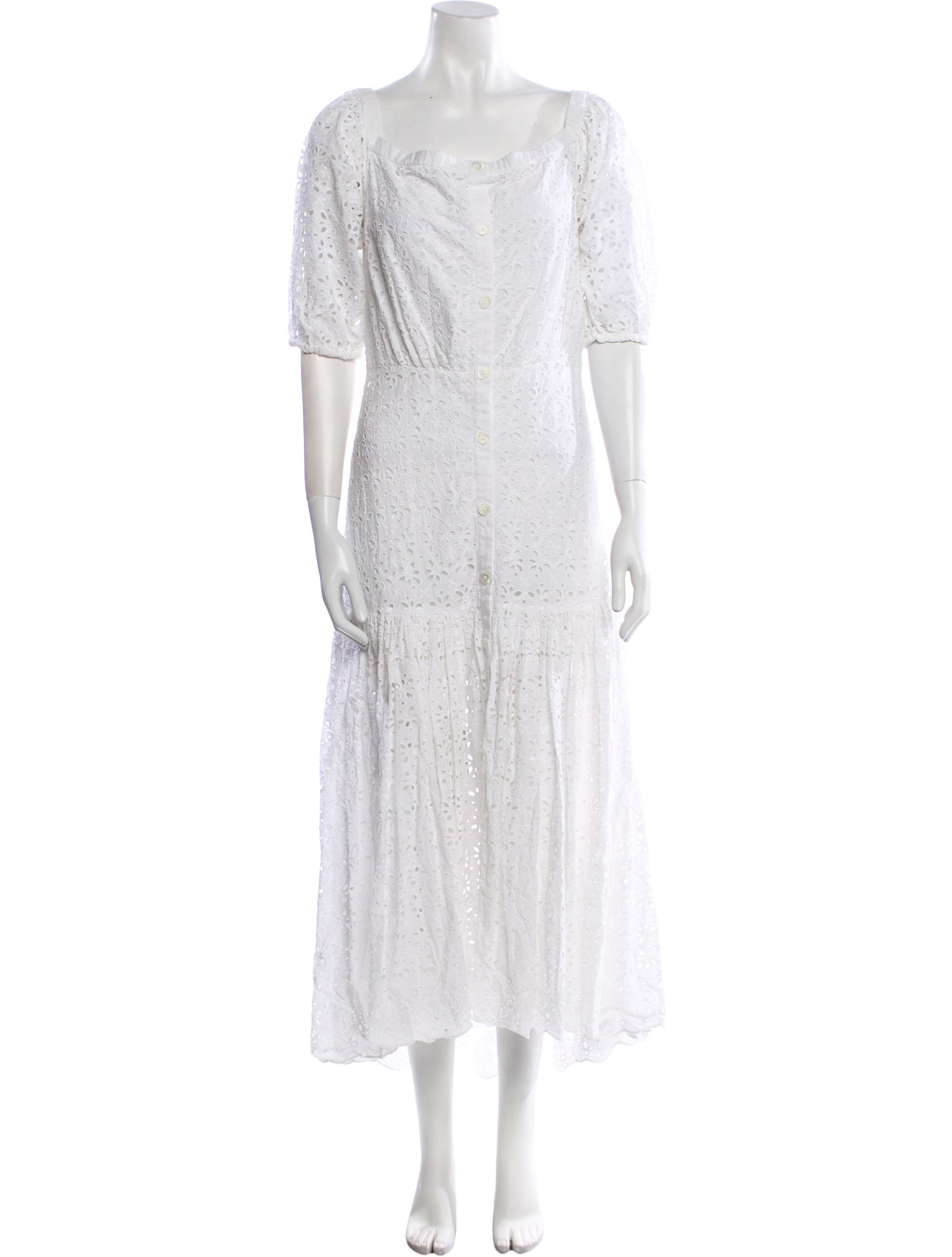 Veronica Beard Square Neckline Long Dress