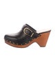 Veronica Beard Leather Studded Accents Mules