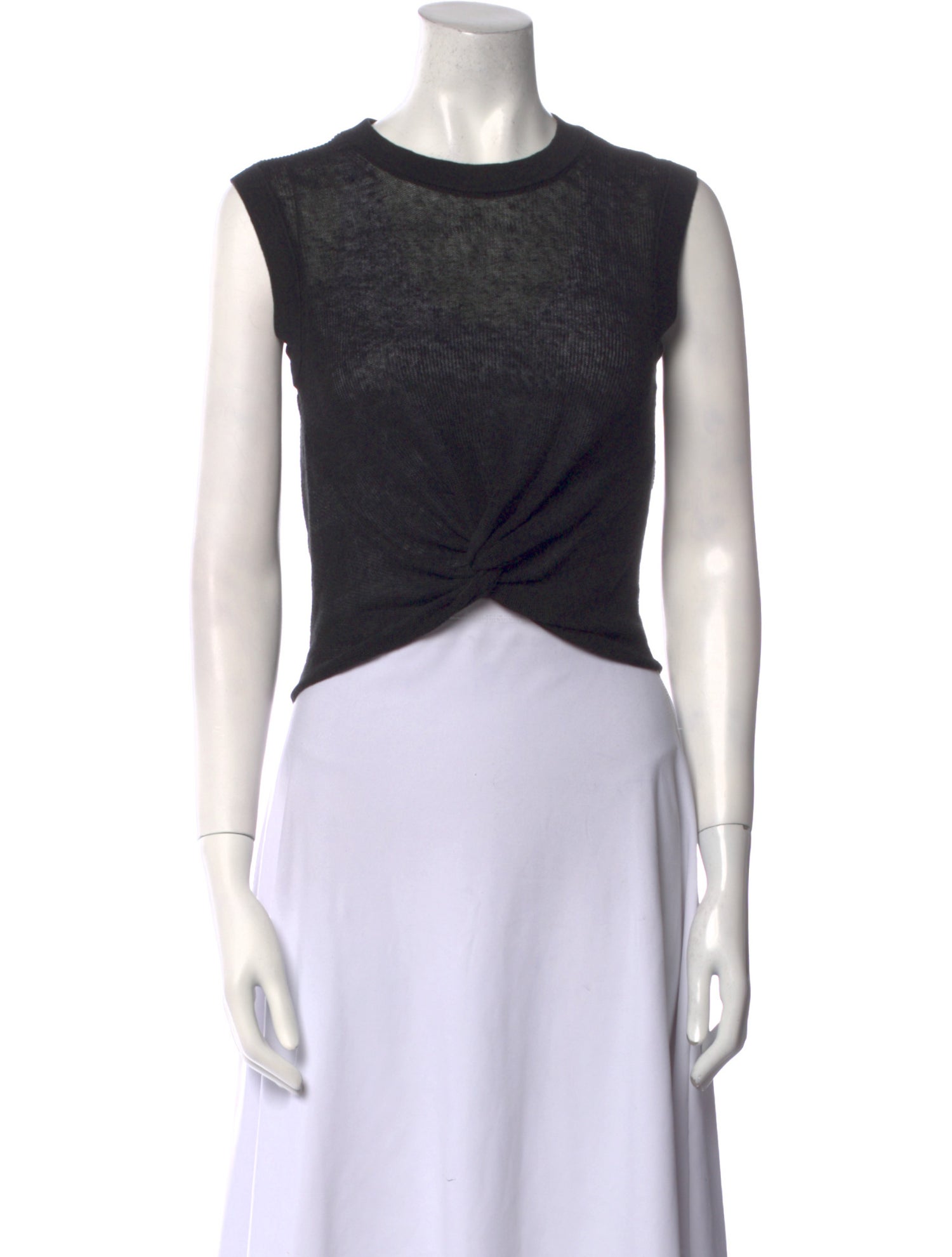 Veronica Beard Linen Crew Neck Sweater