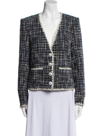 Veronica Beard Tweed Pattern Evening Jacket