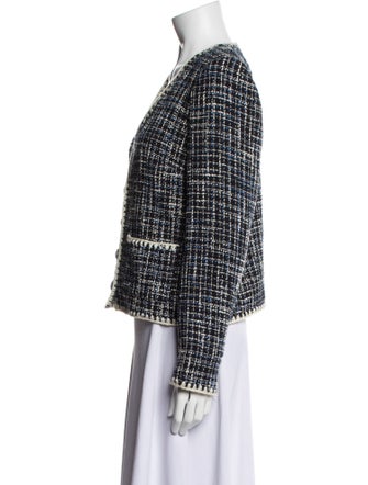 Veronica Beard Tweed Pattern Evening Jacket