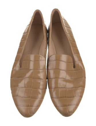 Veronica Beard Leather Printed Loafers