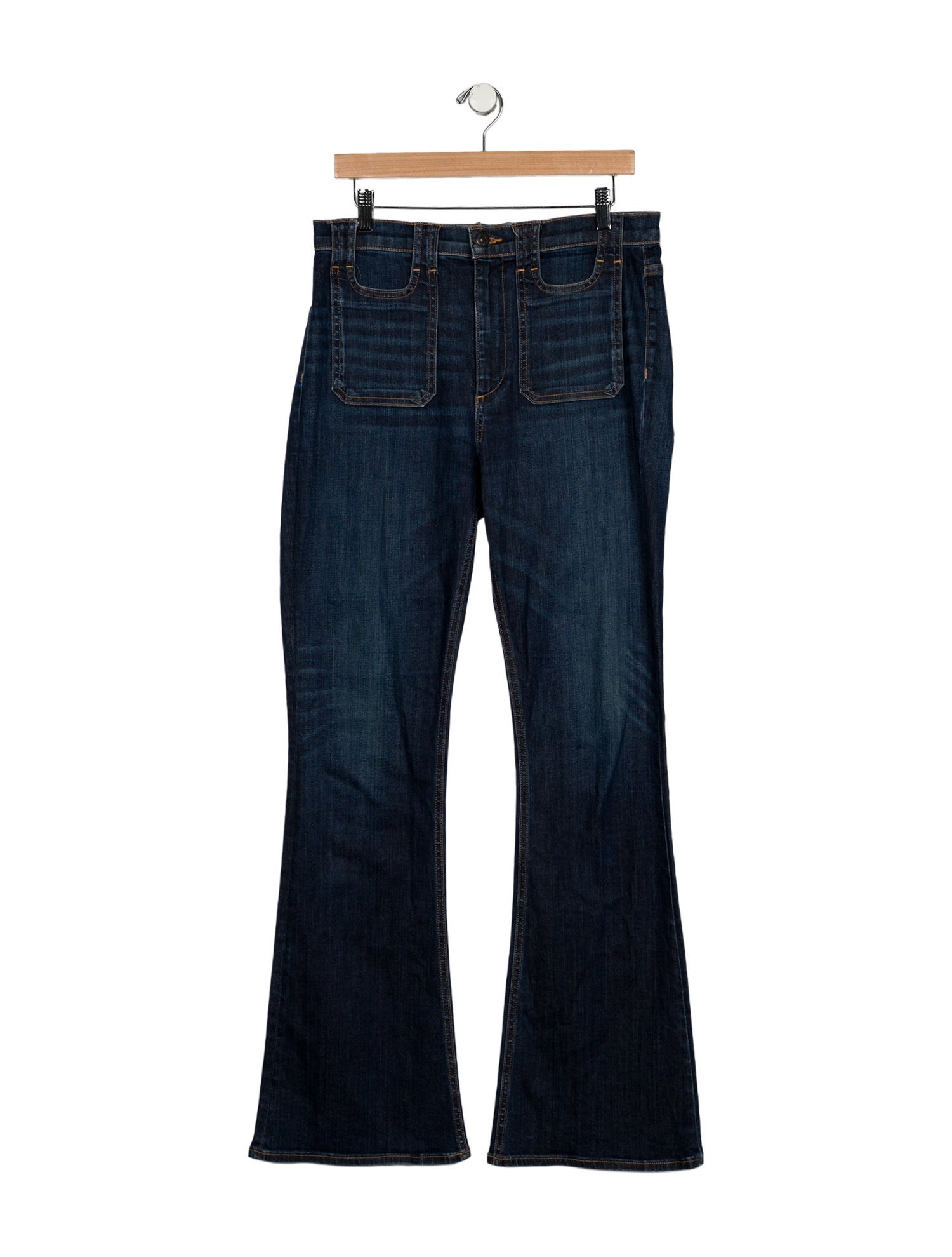Veronica Beard High-Rise Wide Leg Jeans
