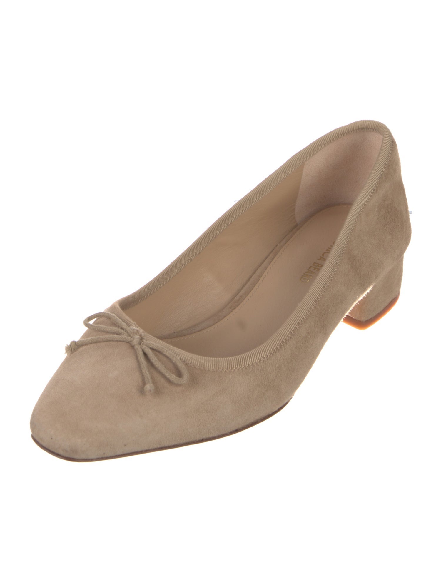 Veronica Beard Suede Bow Accents Ballet Flats