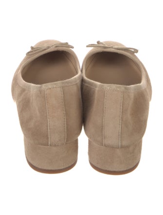 Veronica Beard Suede Bow Accents Ballet Flats