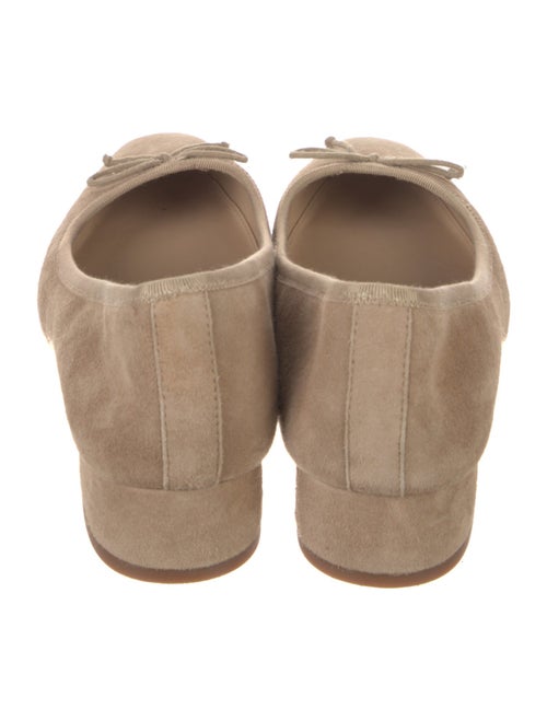 Veronica Beard Suede Bow Accents Ballet Flats