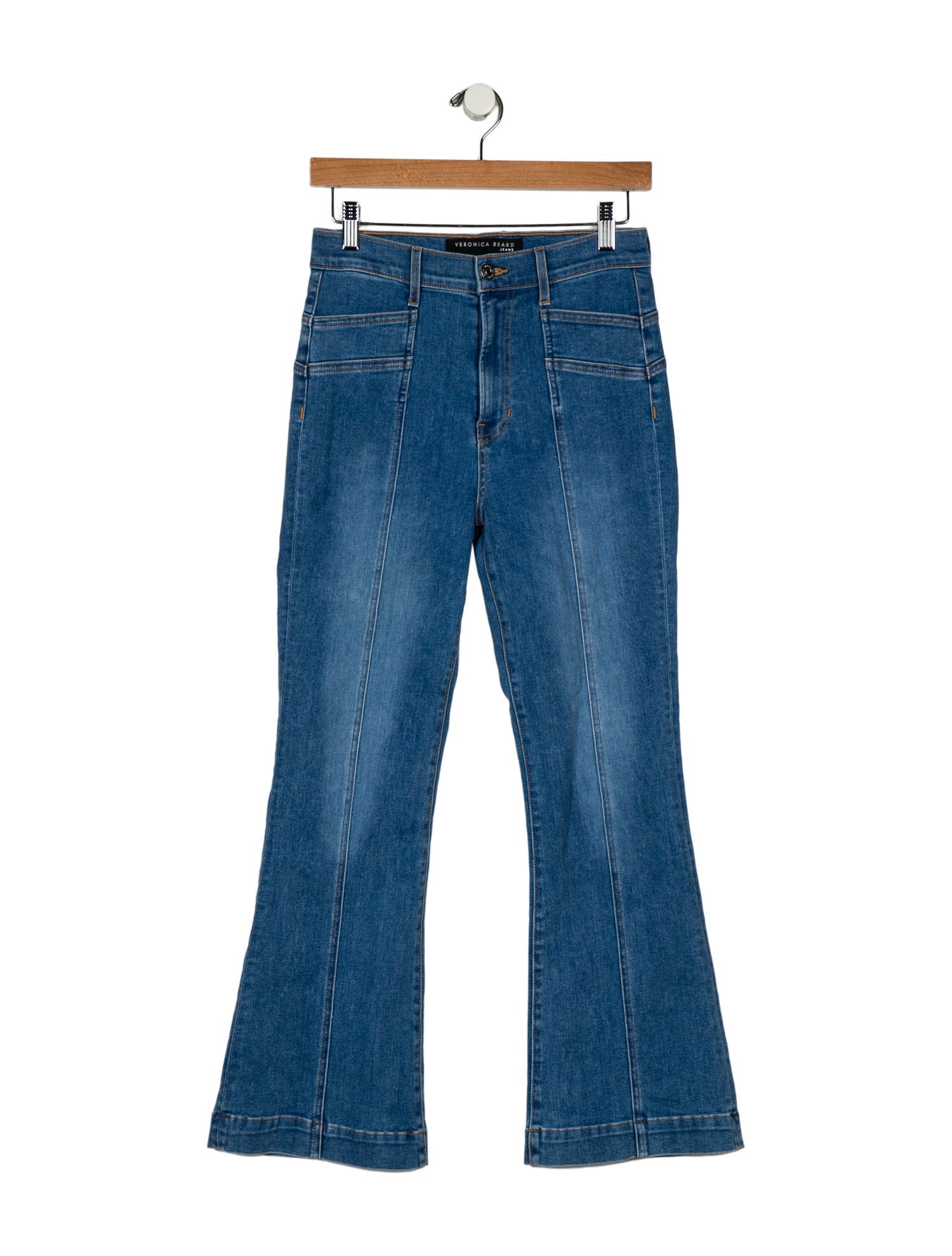 Veronica Beard High-Rise Wide Leg Jeans