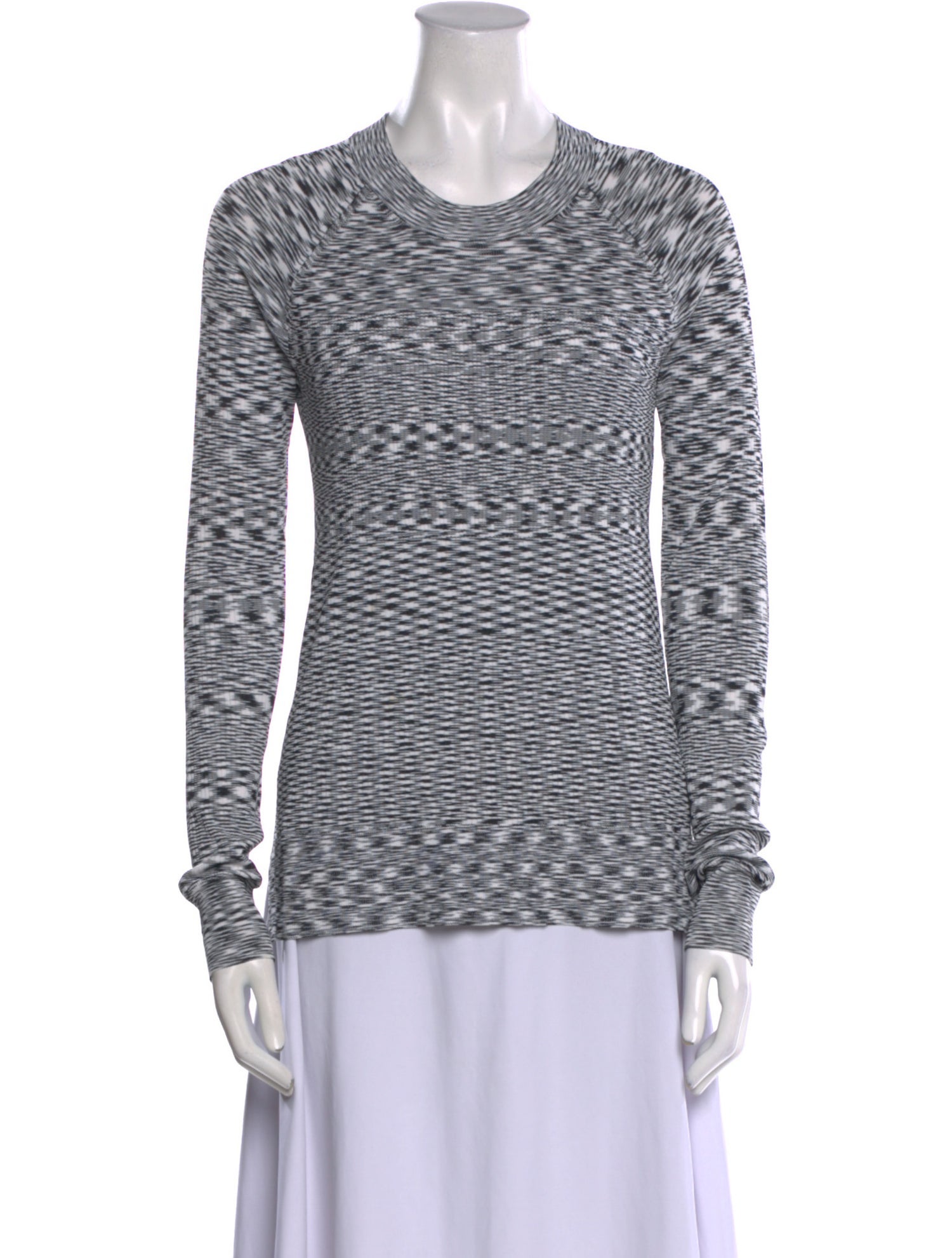 Veronica Beard Striped Crew Neck Sweatshirt