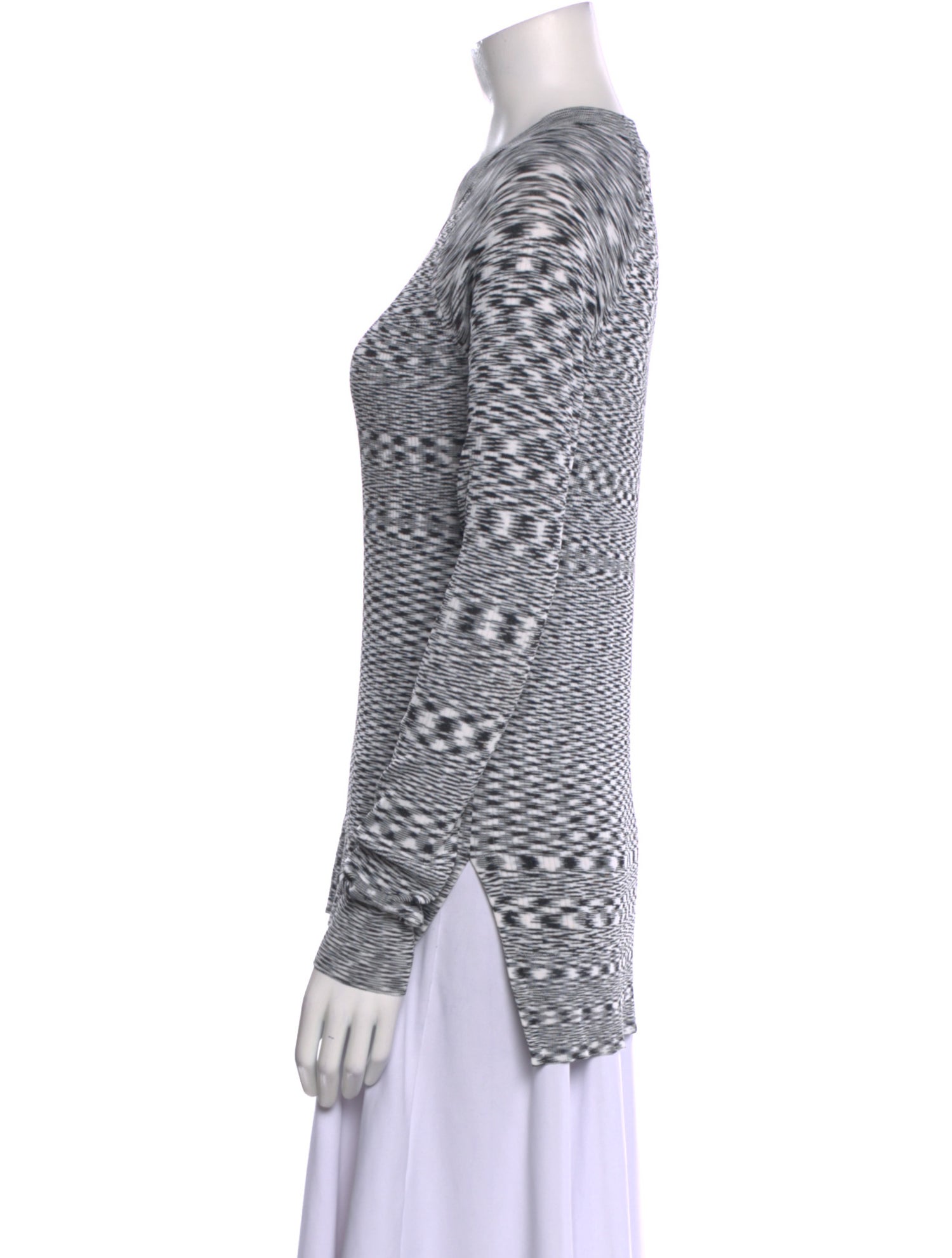 Veronica Beard Striped Crew Neck Sweatshirt