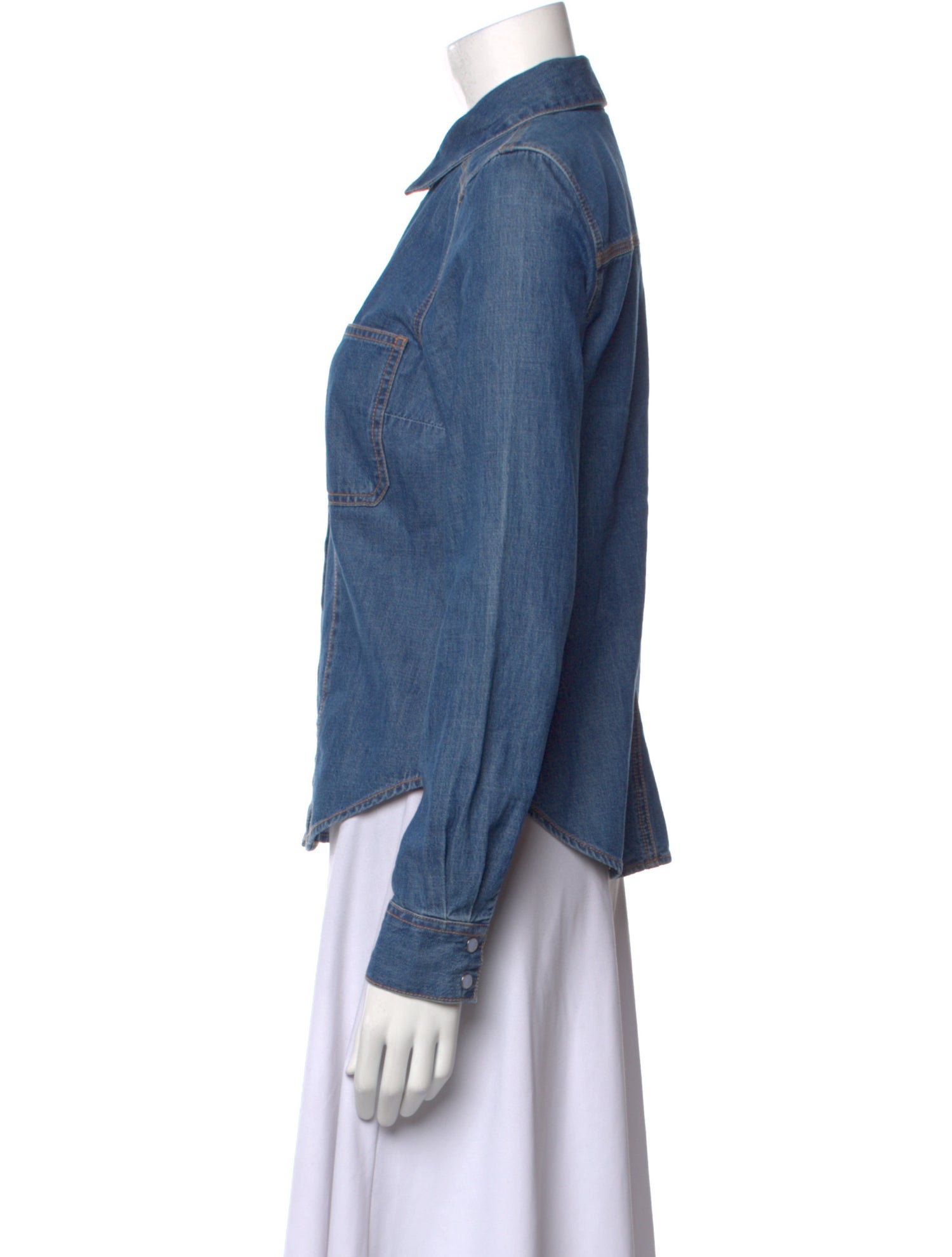 Veronica Beard Long Sleeve Button-Up Top