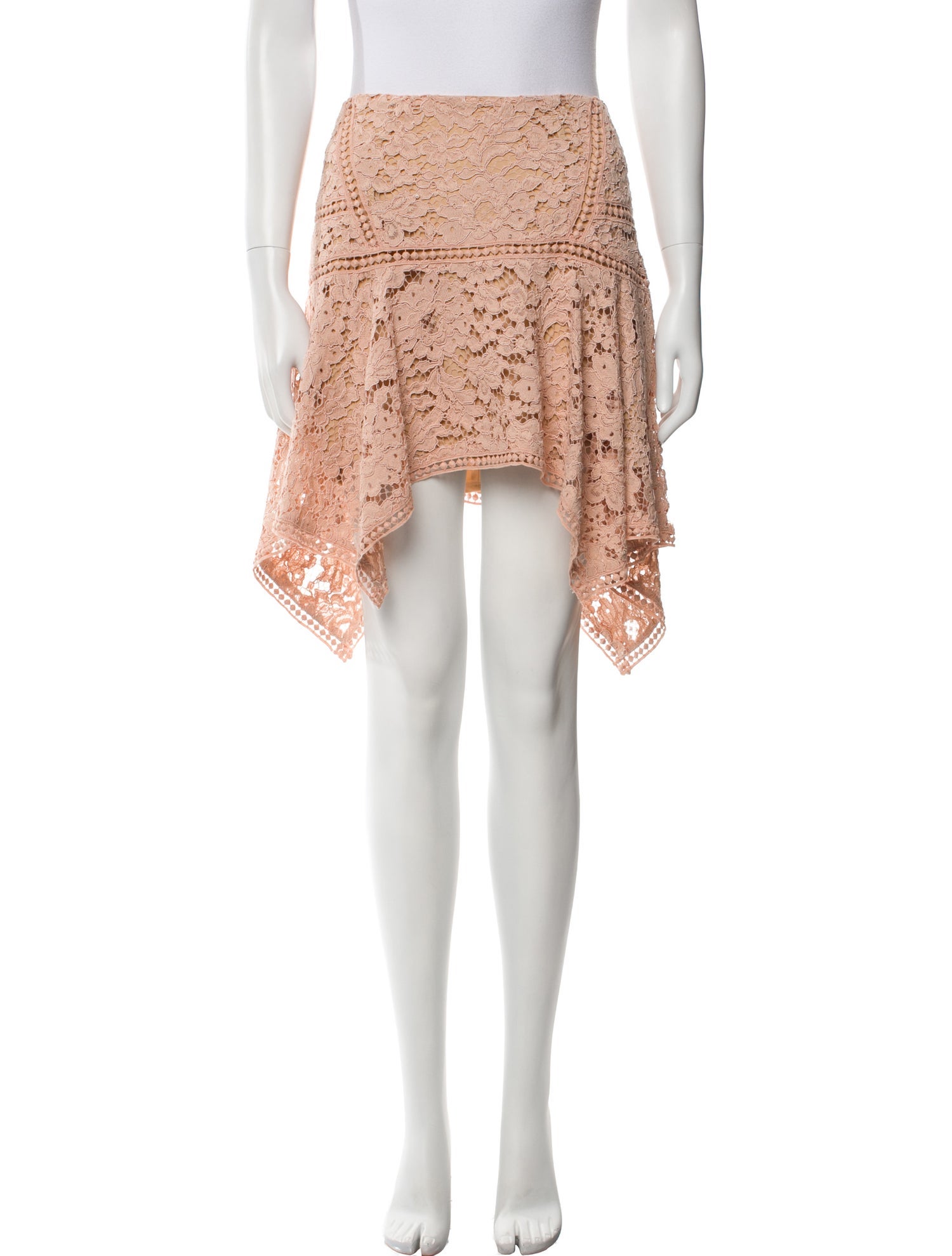 Veronica Beard Lace Pattern Knee-Length Skirt