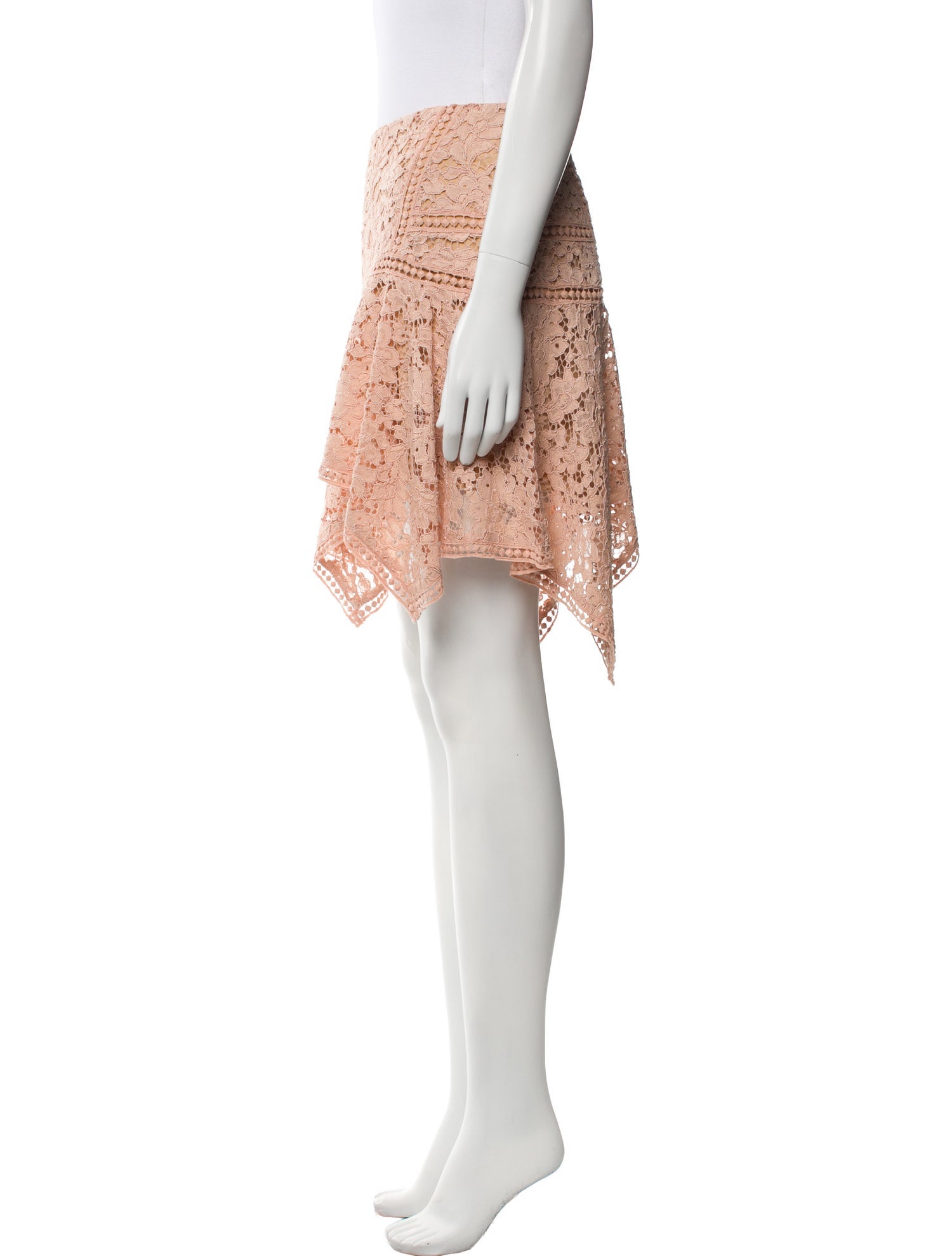 Veronica Beard Lace Pattern Knee-Length Skirt