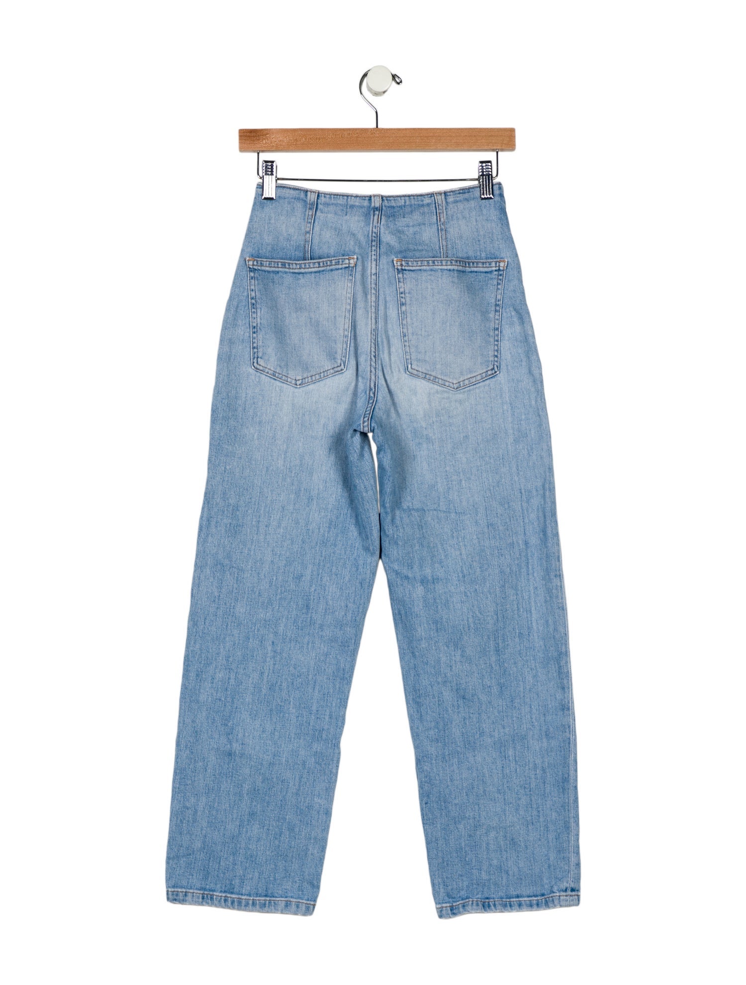 Veronica Beard Mid-Rise Straight Leg Jeans