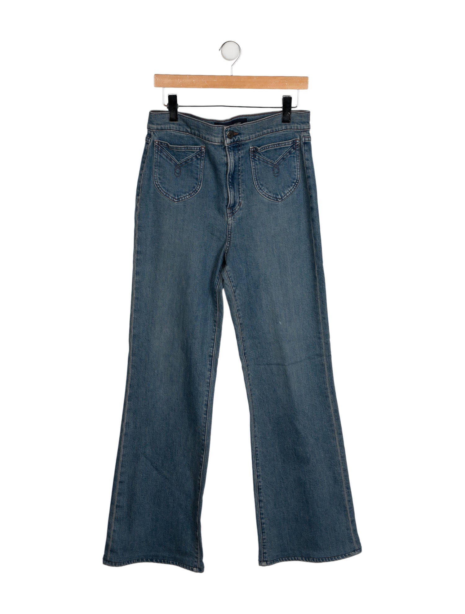 Veronica Beard High-Rise Wide Leg Jeans