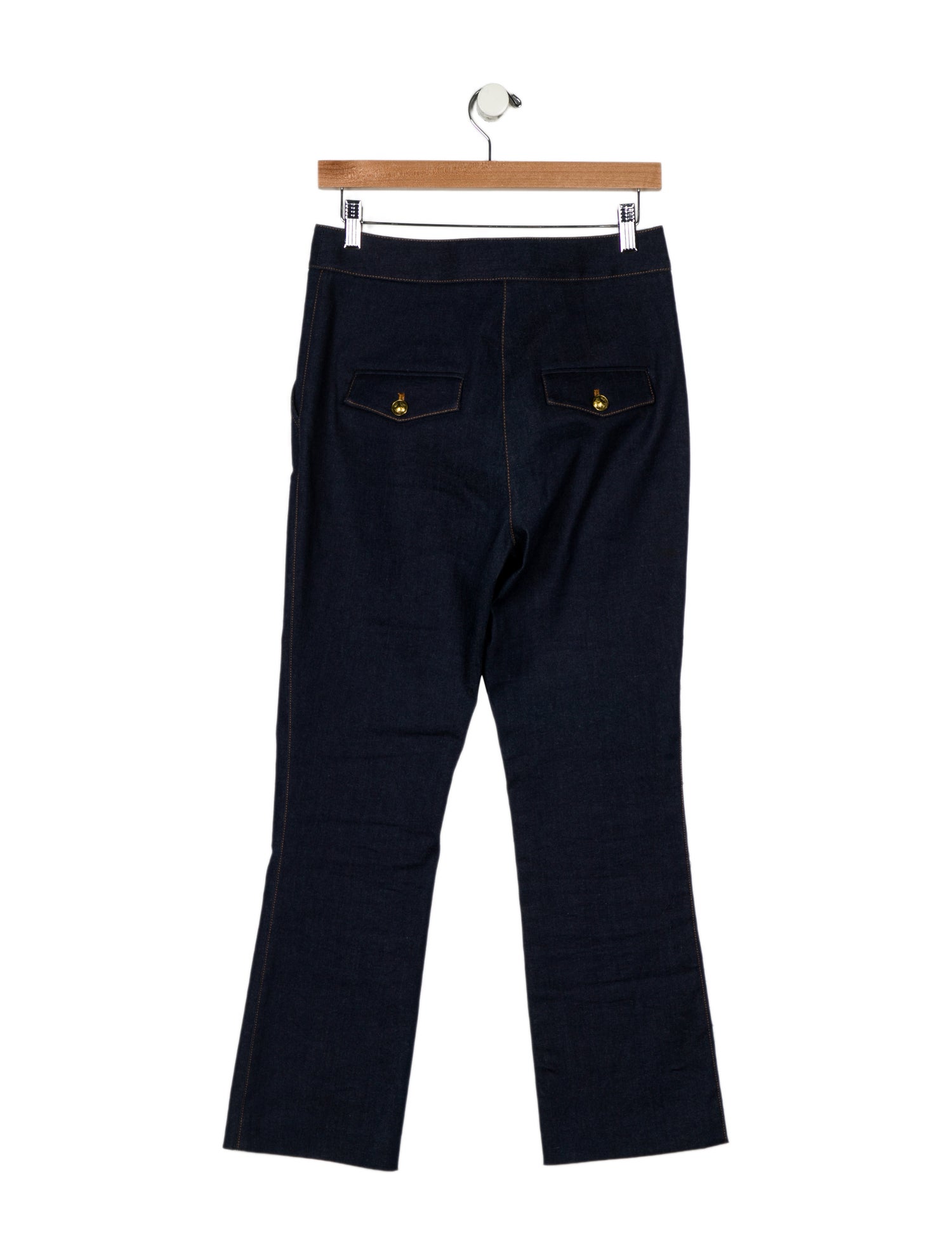 Veronica Beard Mid-Rise Straight Leg Jeans