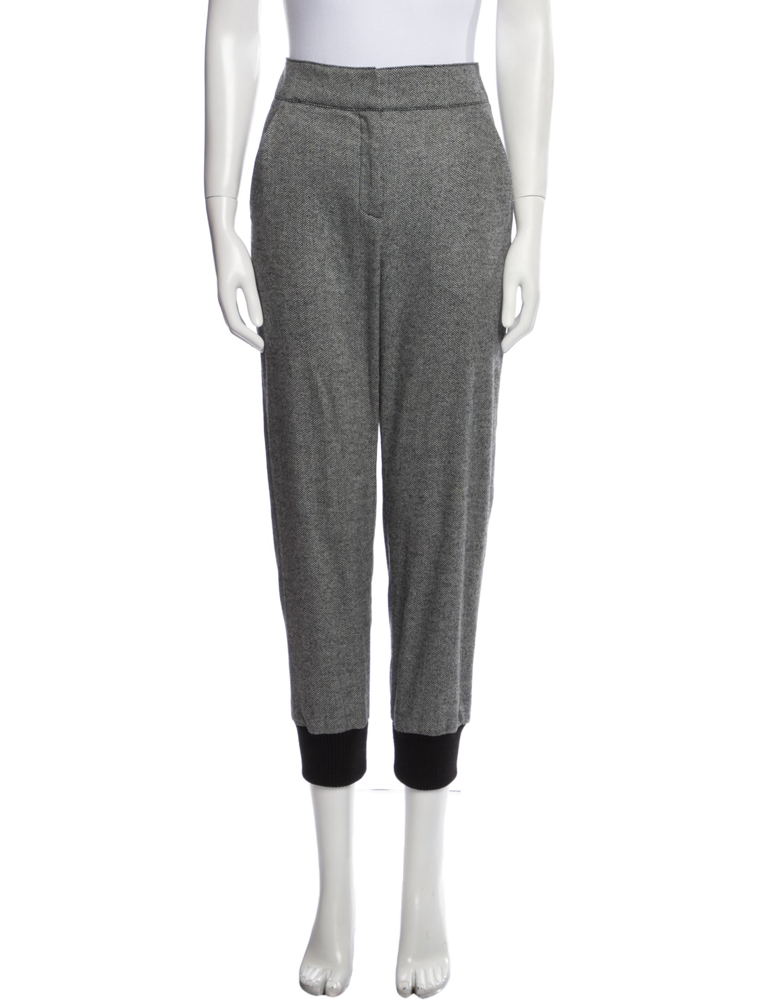 Veronica Beard Colorblock Pattern Skinny Leg Pants