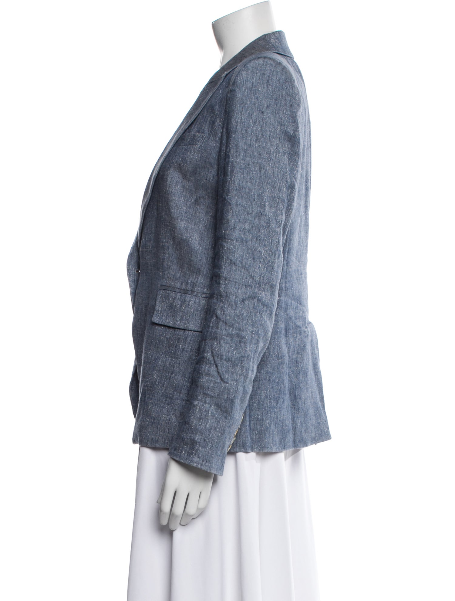 Veronica Beard Linen Printed Blazer