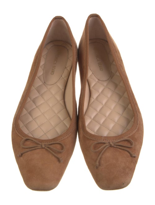 Veronica Beard Suede Bow Accents Ballet Flats