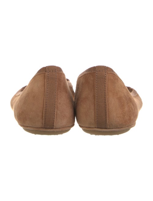 Veronica Beard Suede Bow Accents Ballet Flats