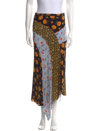 Veronica Beard Silk Long Skirt