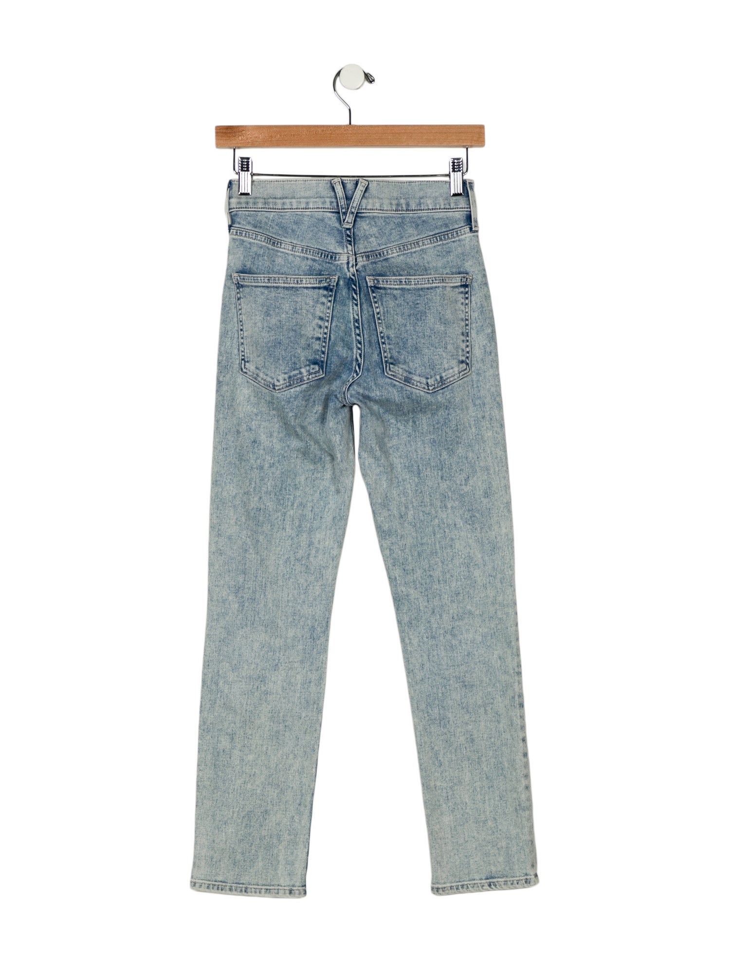 Veronica Beard High-Rise Straight Leg Jeans