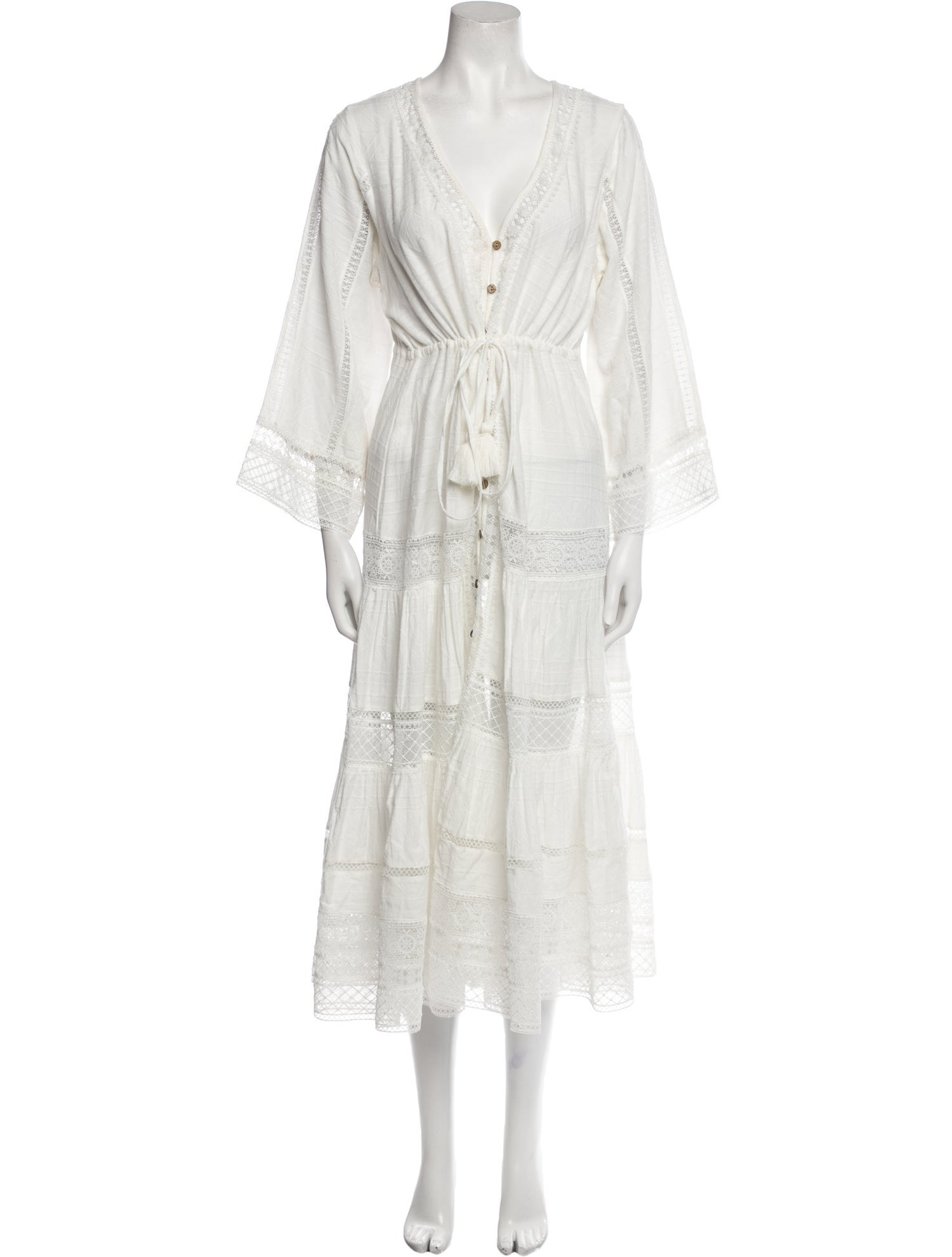 Veronica Beard V-Neck Midi Length Dress