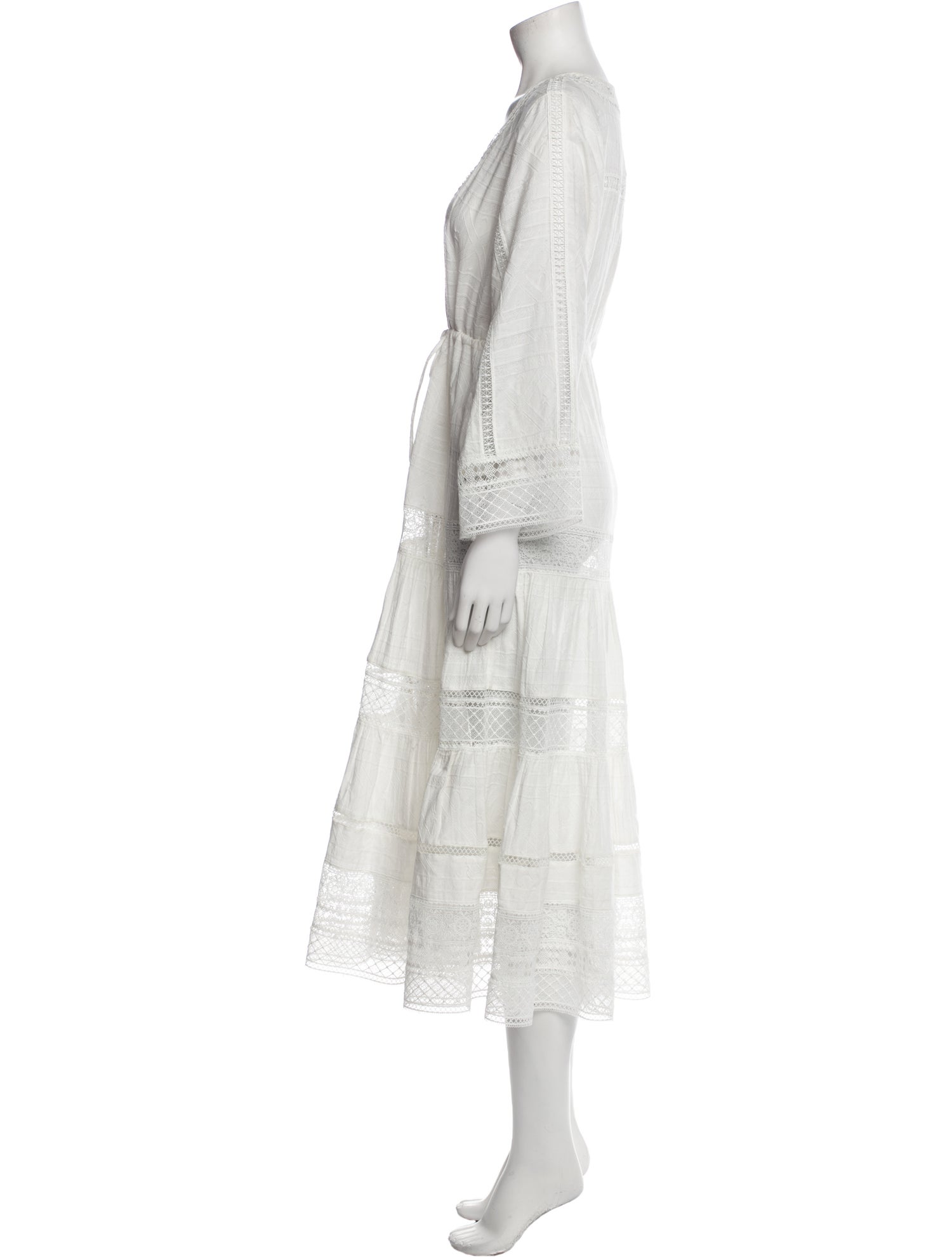 Veronica Beard V-Neck Midi Length Dress