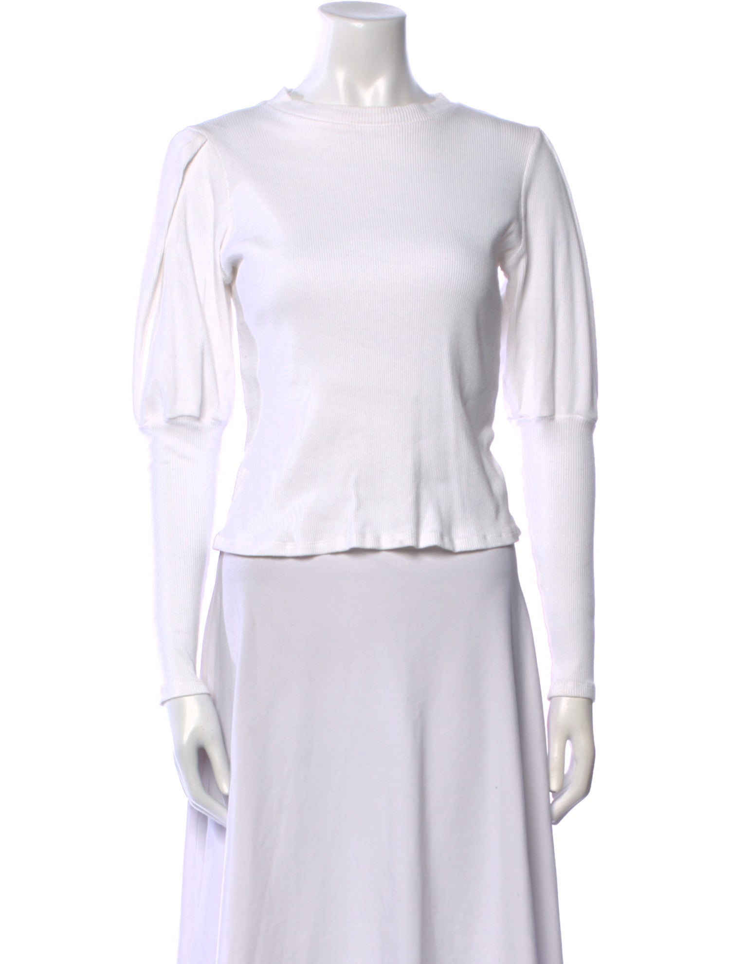 Veronica Beard Crew Neck Long Sleeve Top