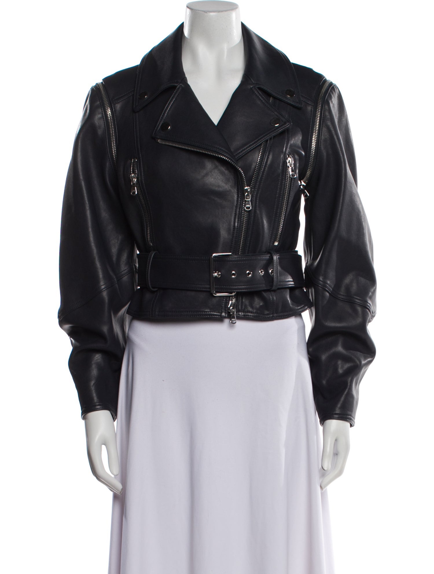 Veronica Beard Leather Biker Jacket