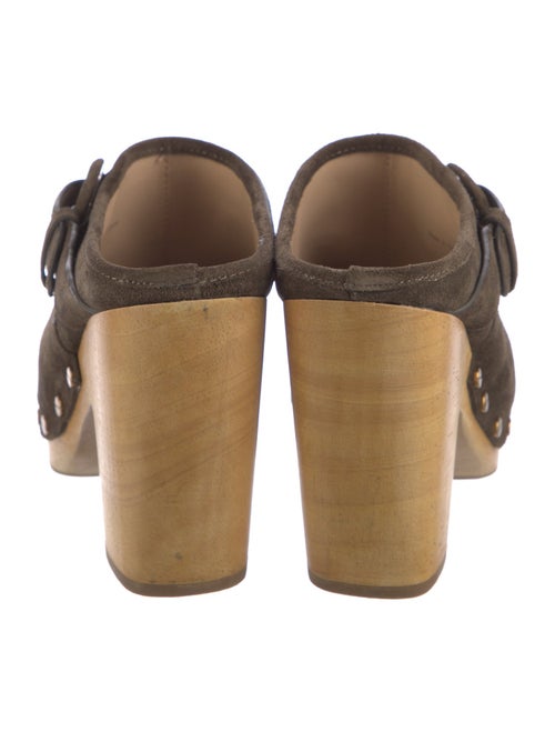 Veronica Beard Suede Studded Accents Mules