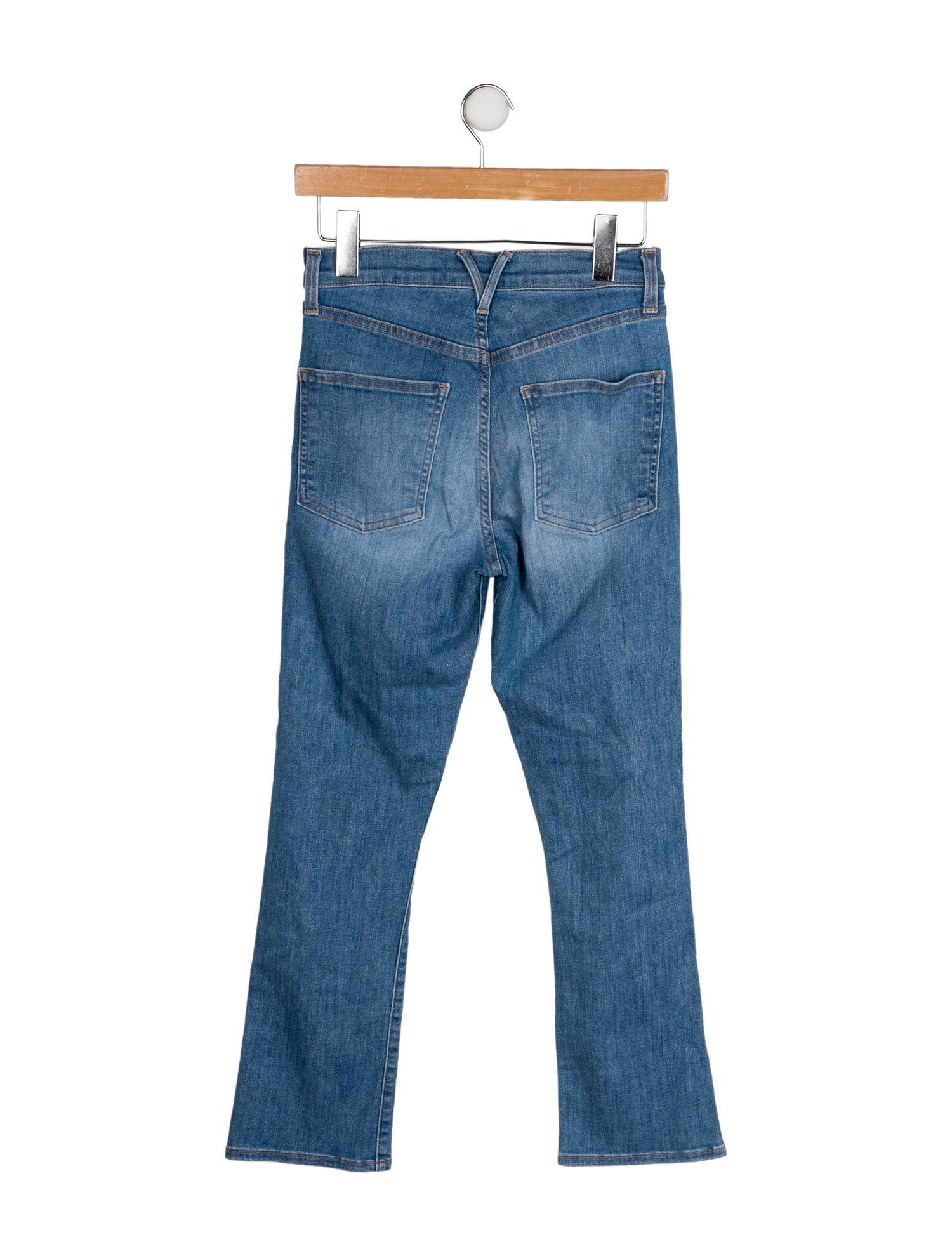 Veronica Beard Mid-Rise Straight Leg Jeans