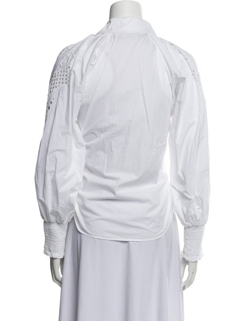 Veronica Beard Long Sleeve Button-Up Top