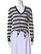 Veronica Beard Linen Striped Sweater