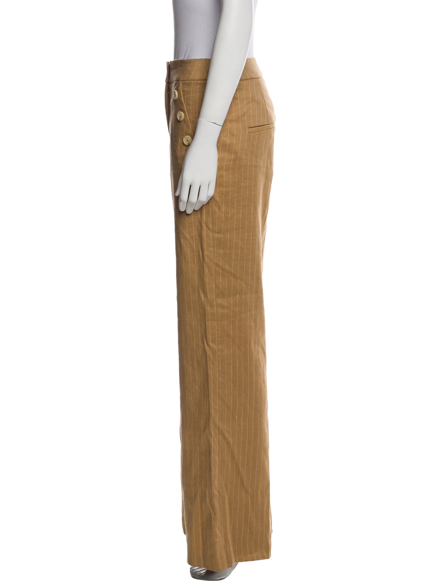 Veronica Beard Linen Wide Leg Pants