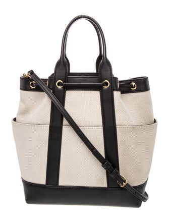 Veronica Beard Canvas Top Handle Bag