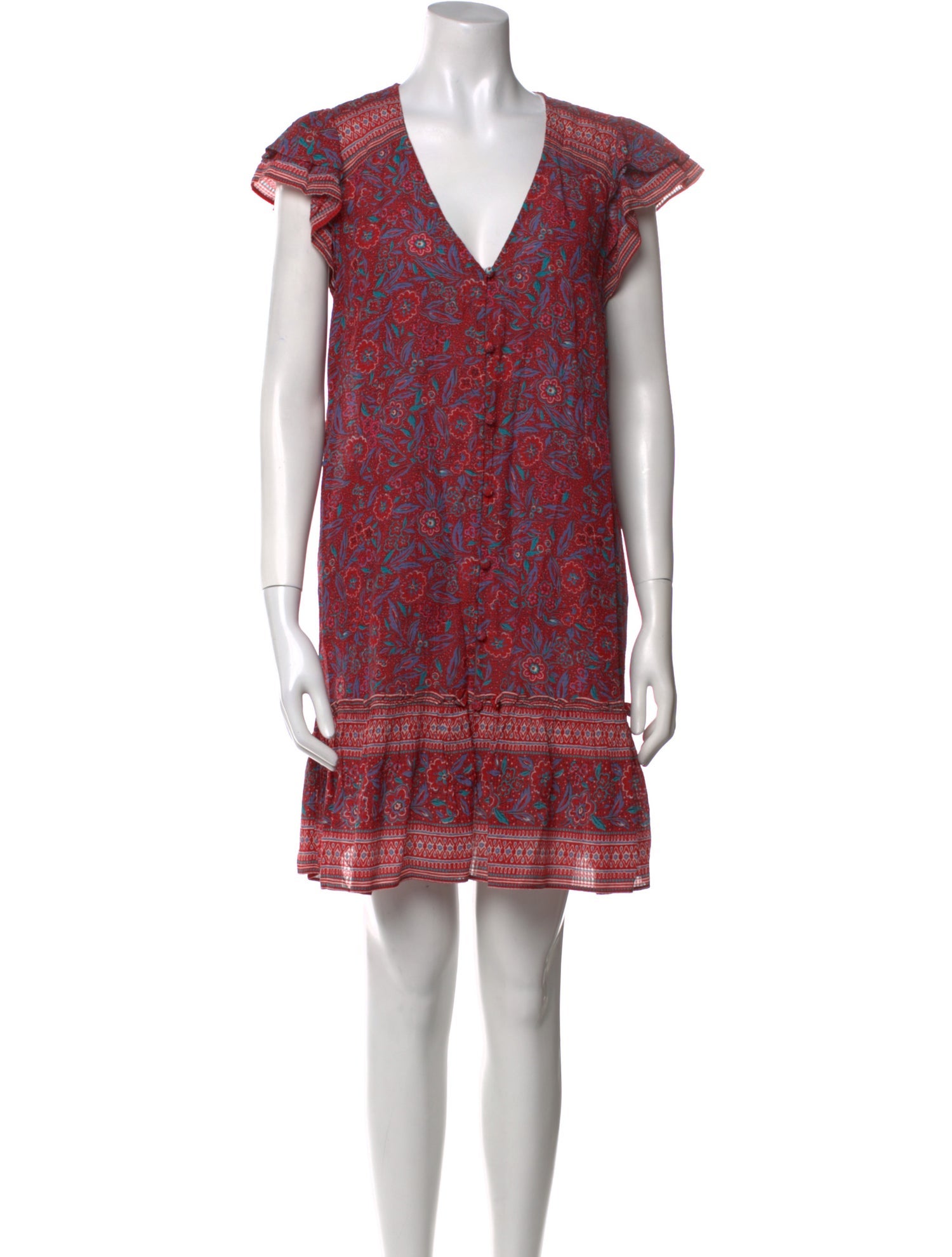 Veronica Beard Printed Mini Dress