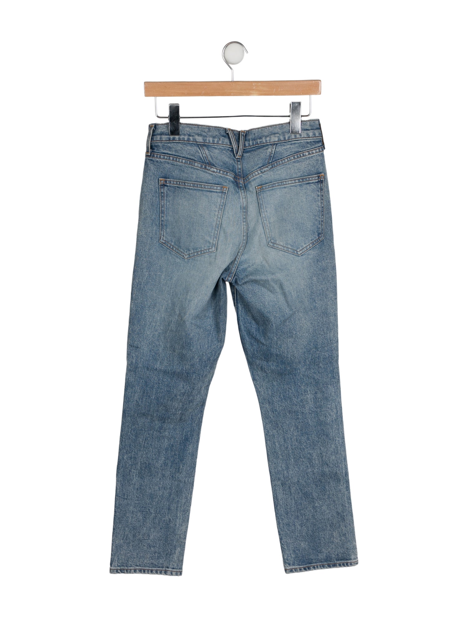 Veronica Beard Mid-Rise Straight Leg Jeans
