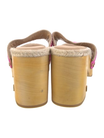 Veronica Beard Suede Printed Slides