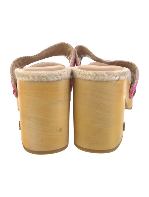 Veronica Beard Suede Printed Slides