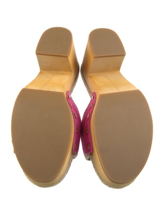 Veronica Beard Suede Printed Slides