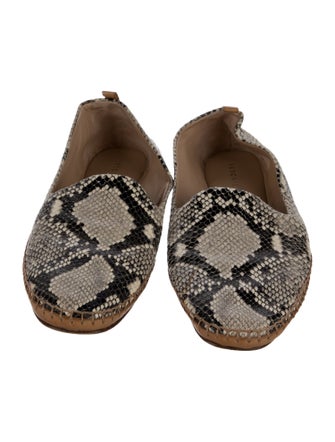Veronica Beard Snakeskin Animal Print Loafers
