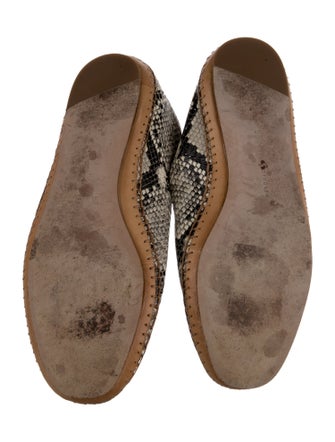 Veronica Beard Snakeskin Animal Print Loafers