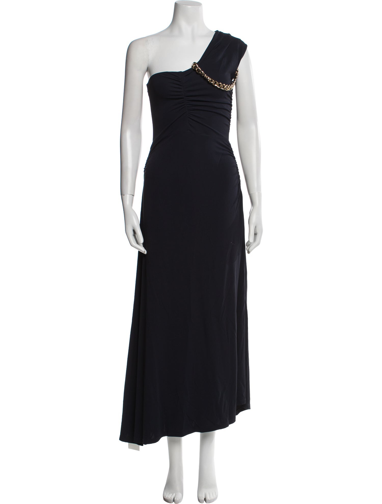 Veronica Beard One-Shoulder Long Dress