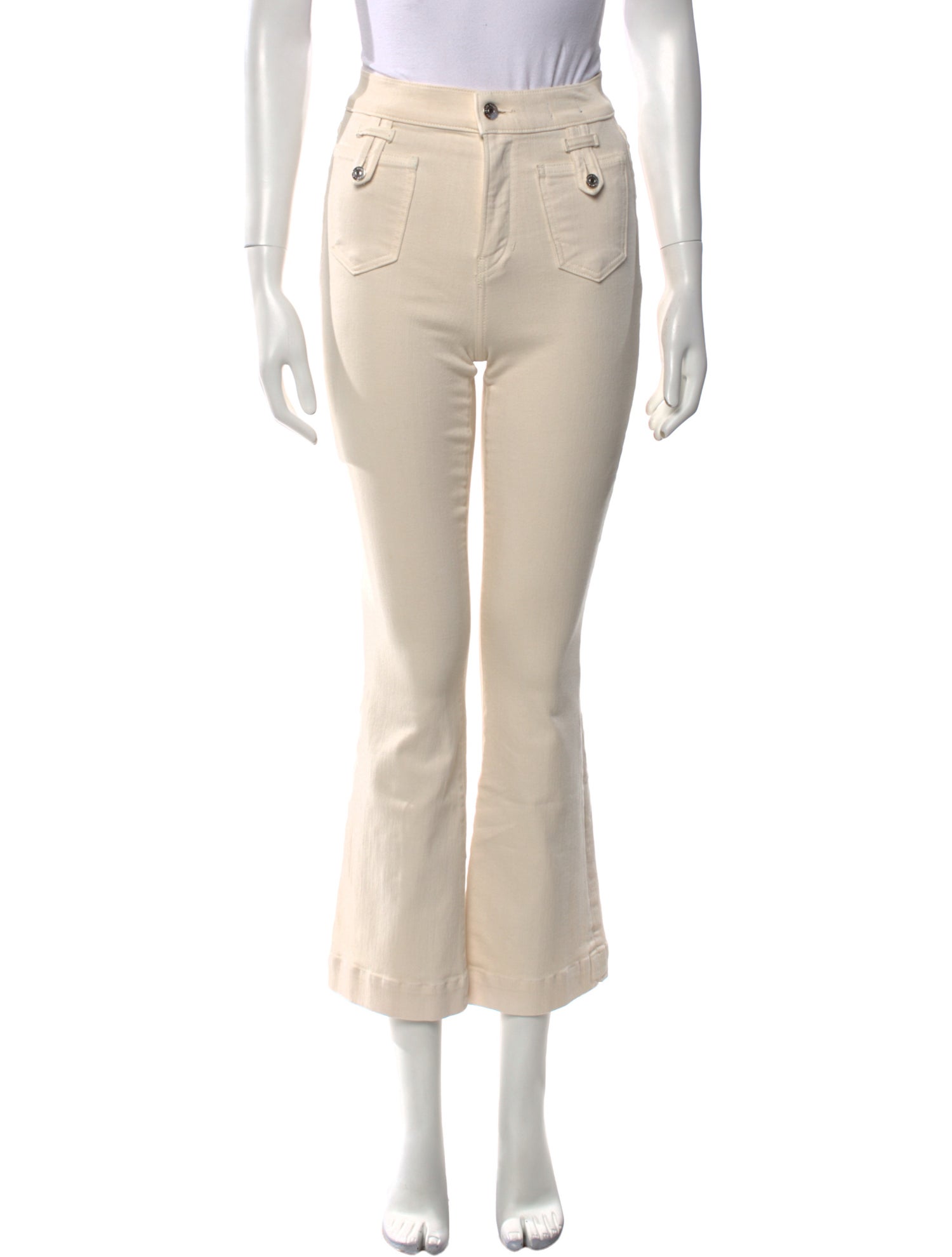 Veronica Beard Mid-Rise Flared Jeans