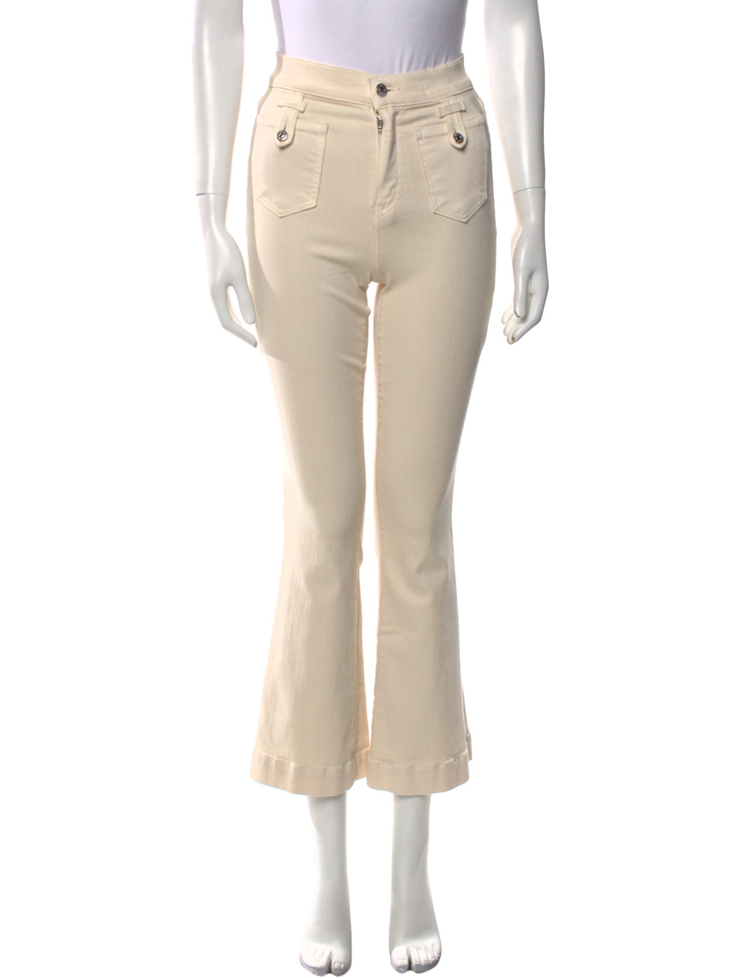 Veronica Beard Mid-Rise Wide Leg Jeans