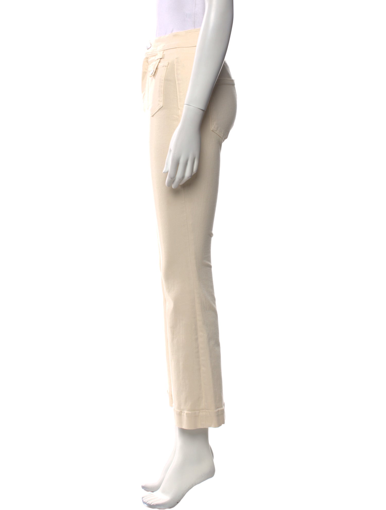 Veronica Beard Mid-Rise Wide Leg Jeans