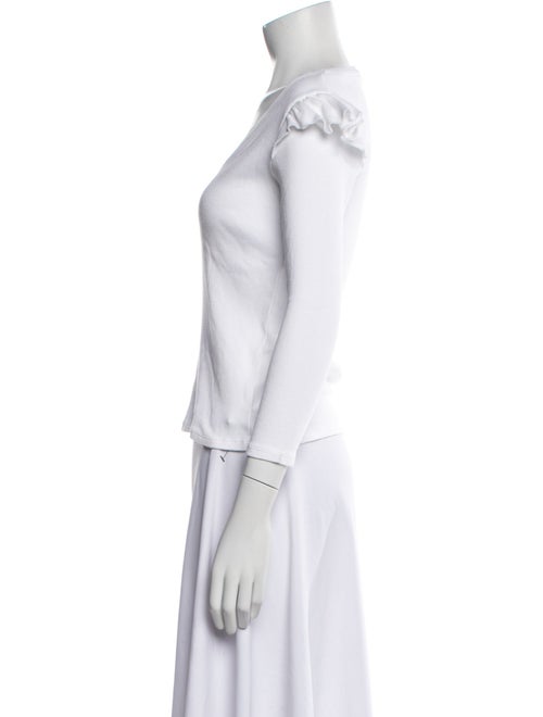 Veronica Beard V-Neck Three-Quarter Sleeve T-Shirt