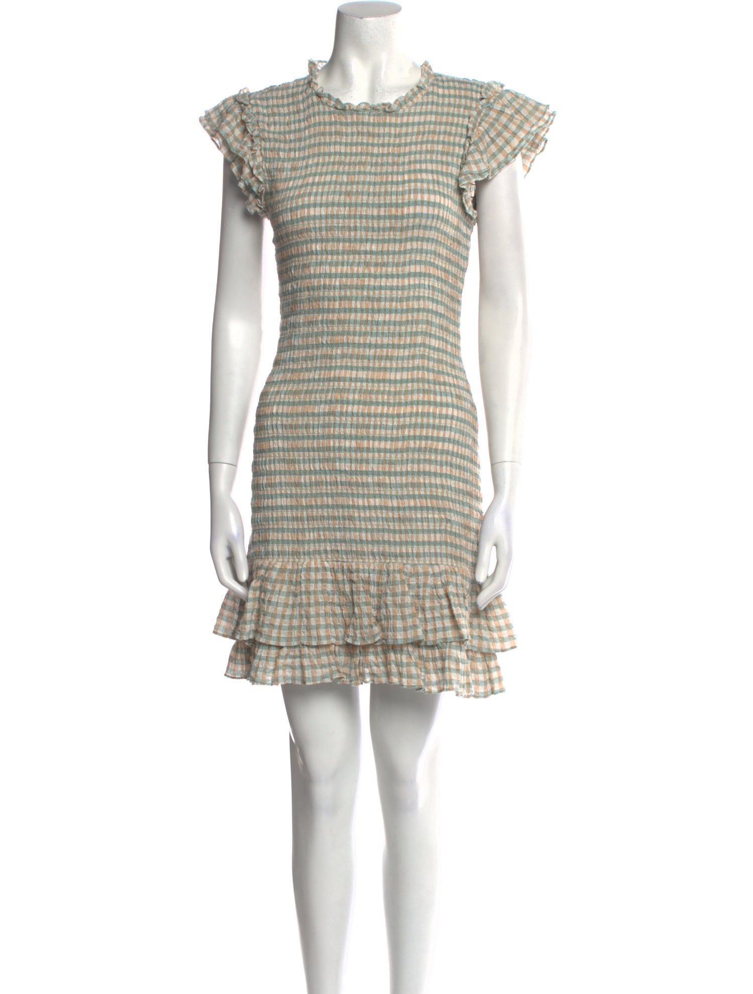 Veronica Beard Plaid Print Mini Dress